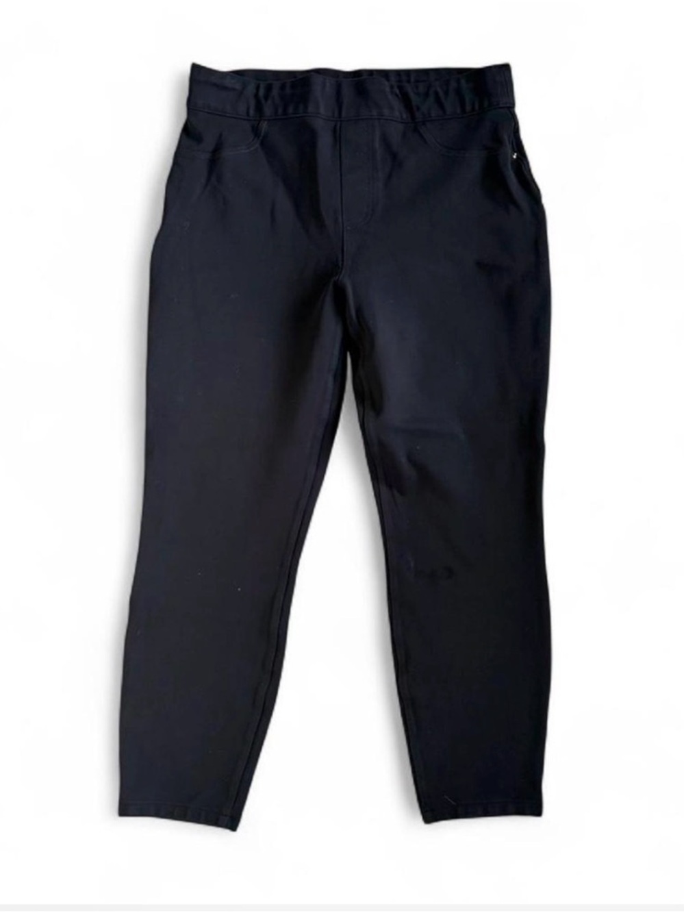 SPANX Black Straight-Leg Ponte Pants